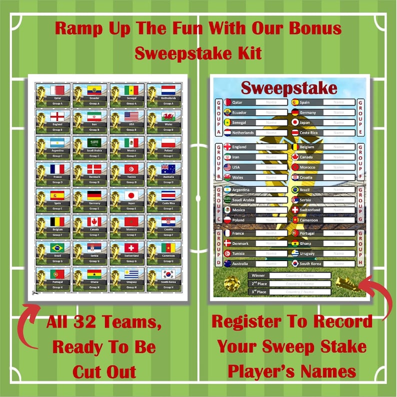 World Cup 2022 Wall Chart and Sweepstake Kit Includes - Etsy World Cup 2022 Wall Chart and Sweepstake Kit Includes - Etsy