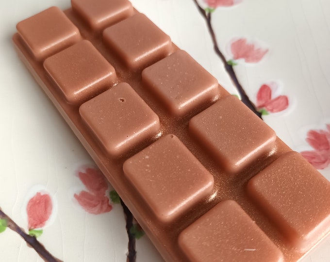 Caramel Fudge Wax Melt Snap Bar Hand Poured with Soy Wax, Vegan Home Gift