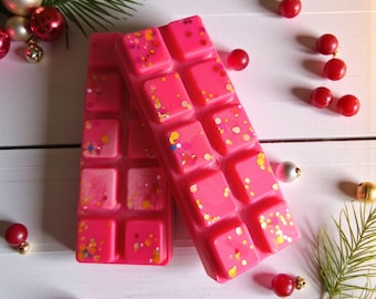 Jingle Bell Wax Melt, Vegan Christmas Wax Melt Made with Coconut and Rapeseed Wax