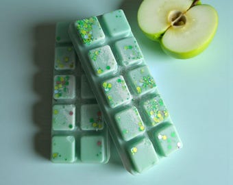 Green Apple Candy Wax Melt, Vegan Winter Wax Melt Made with Coconut and Rapeseed Wax