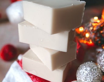 Frankincense & Myrrh Goats Milk Soap with Shea Butter, Christmas Fragrance