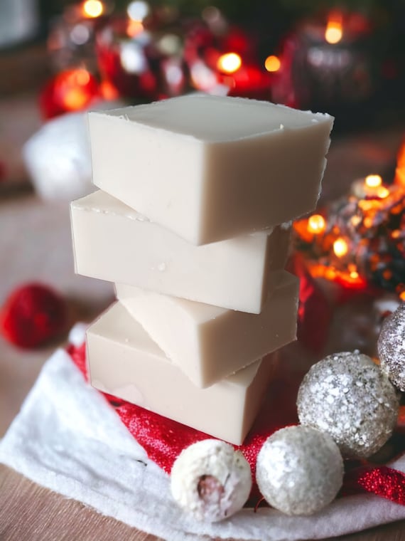 Frankincense & Myrrh Goats Milk Soap with Shea Butter, Christmas Fragrance