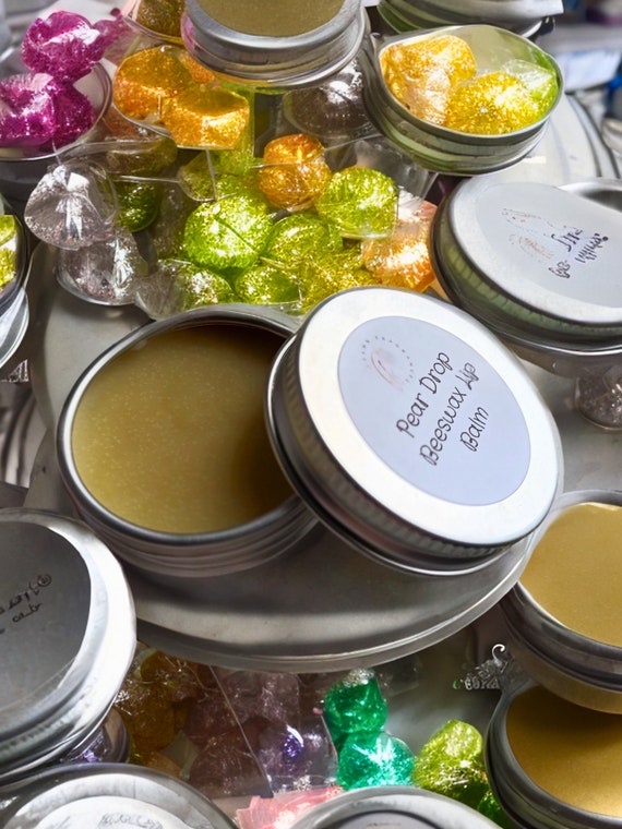 Pear Drop Beeswax Lip Balm: Shea Butter & Sweet Almond Oil