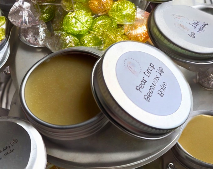 Pear Drop Beeswax Lip Balm: Shea Butter & Sweet Almond Oil