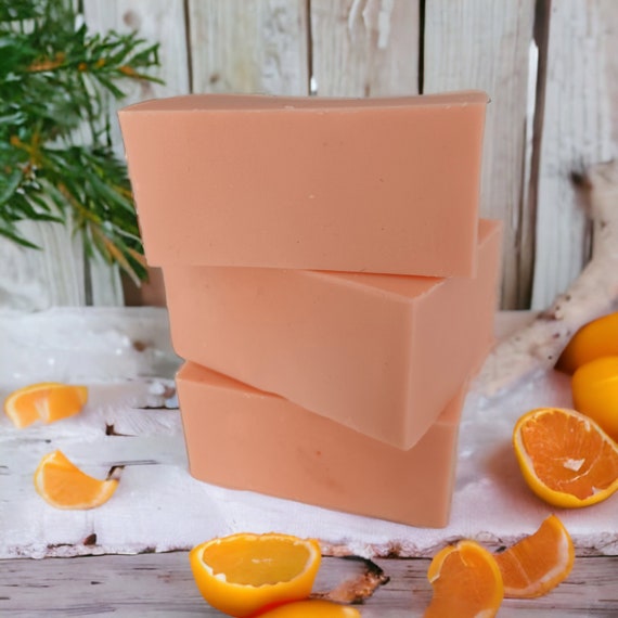 Citrus Goats Milk Soap: Tropical Orange, Lemon & Lime Scent, Dry Skin
