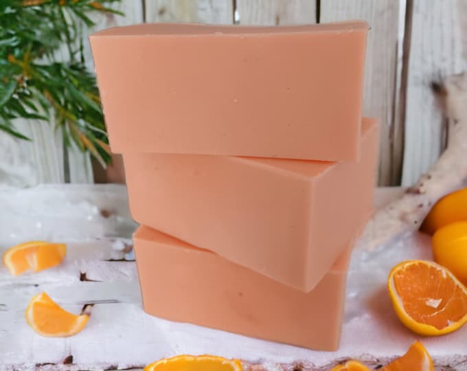 Citrus Goats Milk Soap: Tropical Orange, Lemon & Lime Scent, Dry Skin