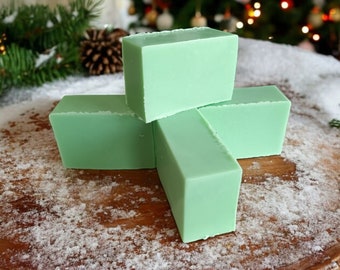 Christmas Tree Soap: Winter Pine Scented Goat's Milk and Shea Butter Soap