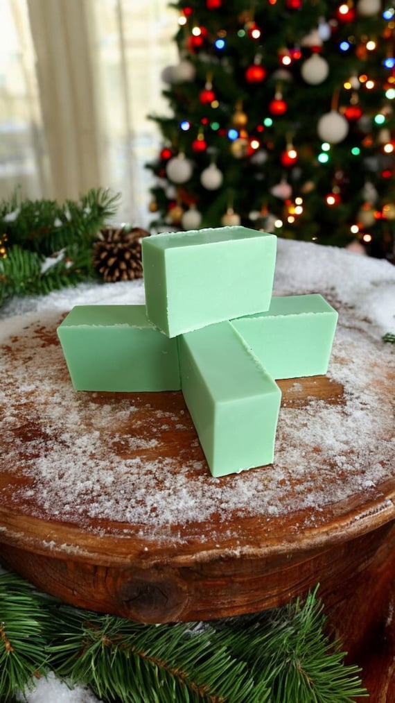 Christmas Tree Scented Goats Milk Soap: Winter Pine Shea Butter Soap