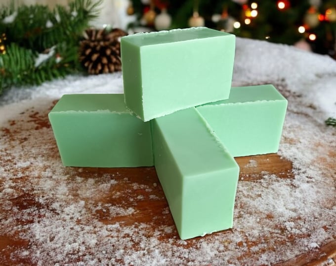 Christmas Tree Soap: Winter Pine Scented Goat's Milk and Shea Butter Soap