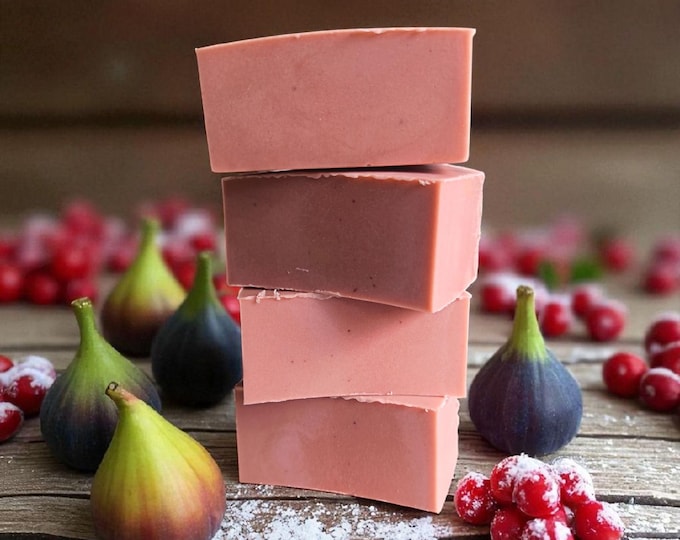 Festive Fig and Snowberry Goats Milk Soap