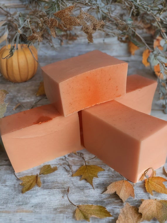 Pumpkin Spice Goats Milk Soap Bar: Autumn Scent, Shea Butter
