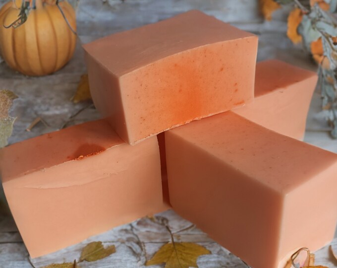 Pumpkin Spice Goats Milk Soap Bar: Autumn Scent, Shea Butter