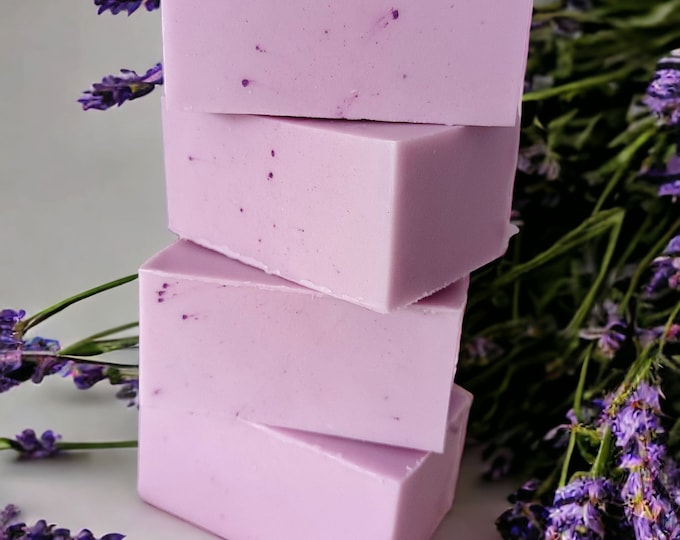 Handmade Lavender Goats Milk Soap, UK Made, For Dry Skin