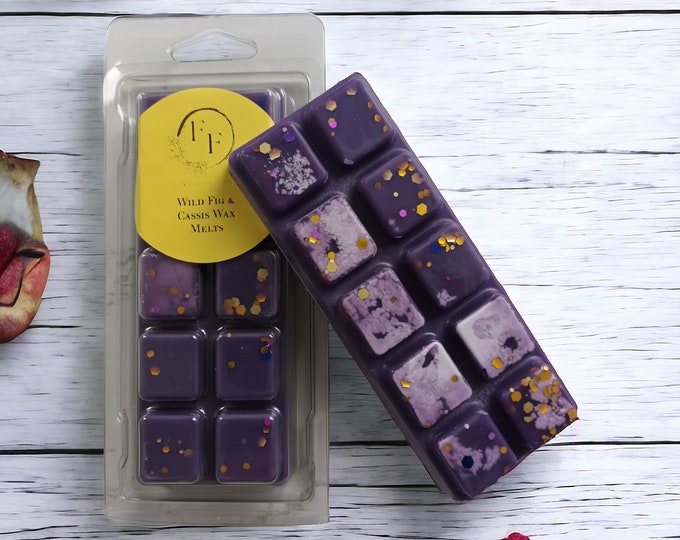 Wild Fig & Cassis Wax Melt: Hand Poured, Vegan
