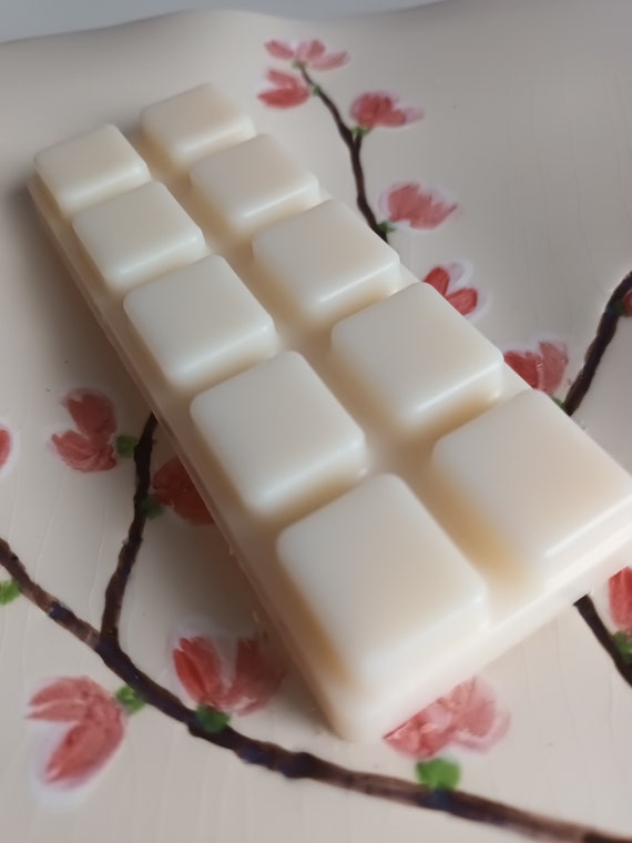 Vanilla Wax Melt Snap Bar Hand Poured with Soy Wax, Vegan Home Gift