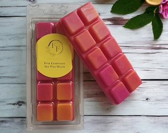 Pink Lemonade Soy Wax Melt Snap Bar: Vegan Home Fragrance