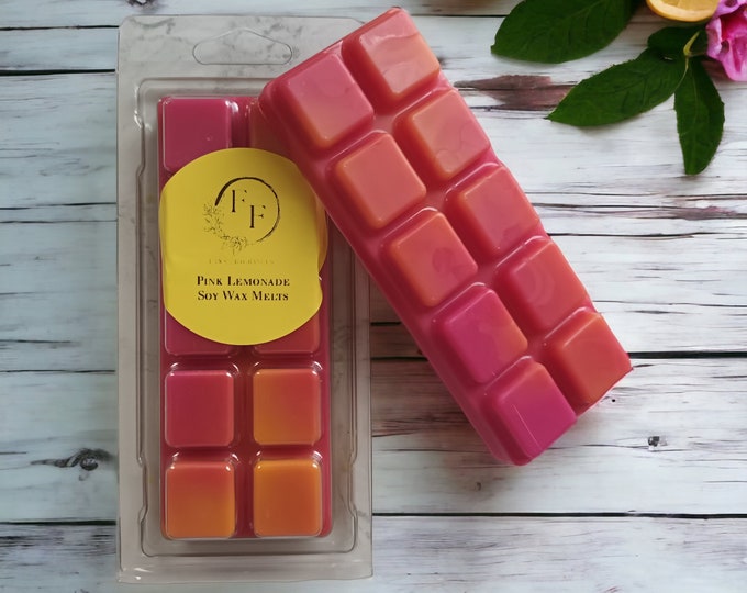 Pink Lemonade Soy Wax Melt Snap Bar: Vegan Home Fragrance