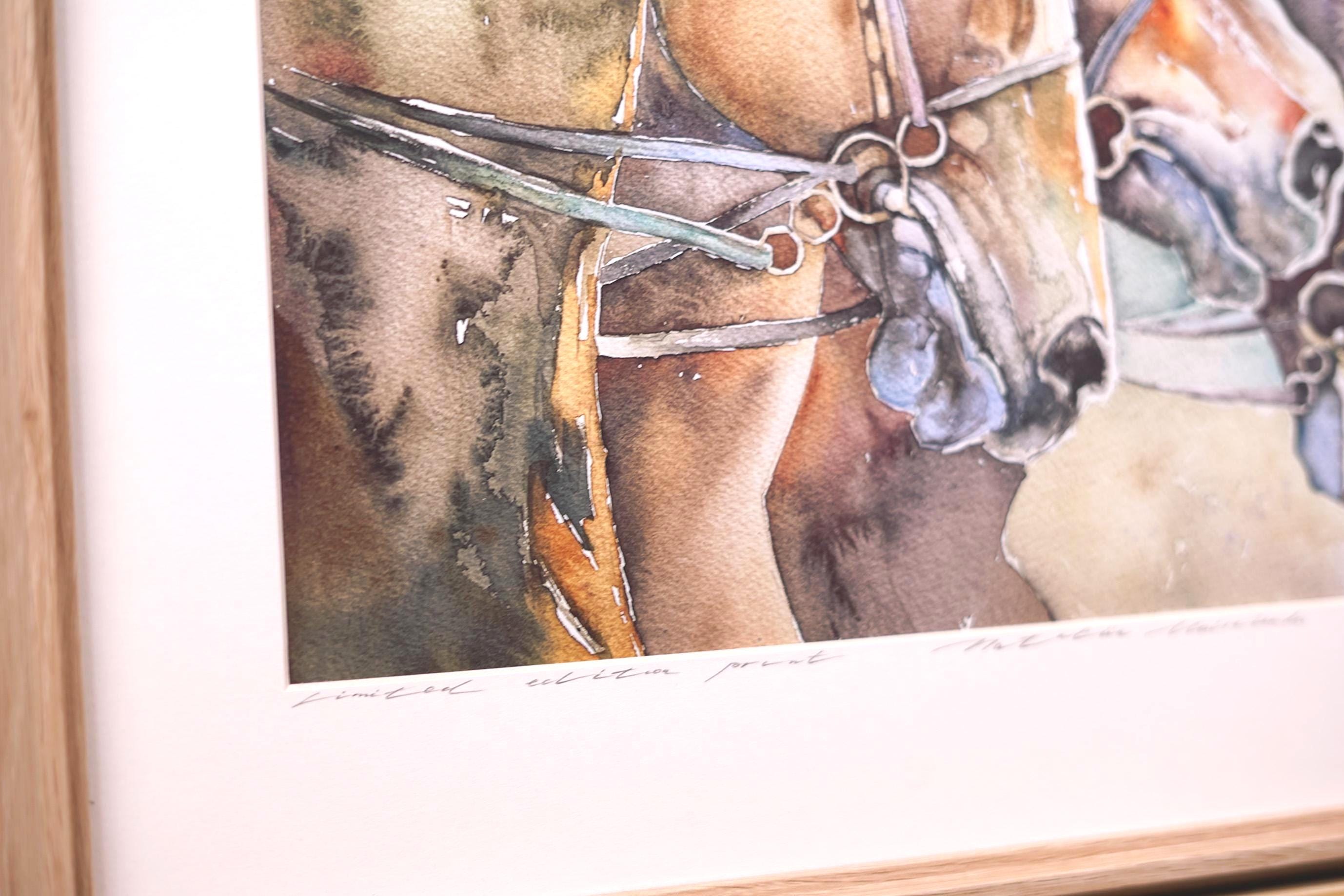 競馬。額入り限定版プリント - Etsy 日本
