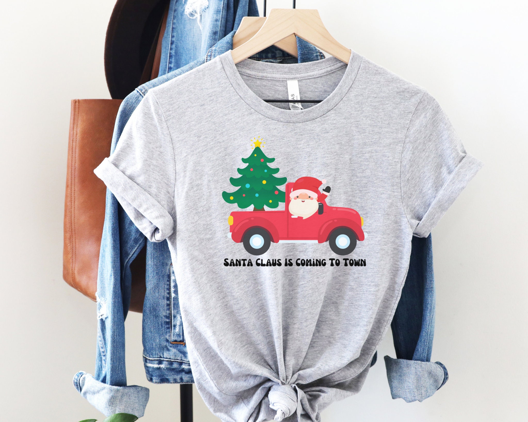 Discover Santa Claus Is Coming To Town Shirt, Santa Claus Is Coming, Secret Santa Shirt