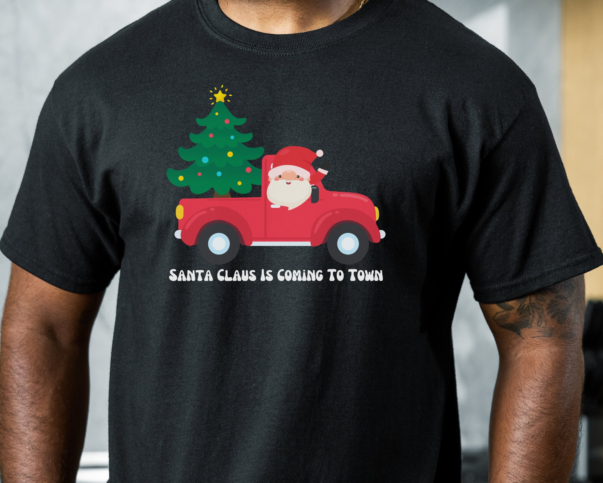 Discover Santa Claus Is Coming To Town Shirt, Santa Claus Is Coming, Secret Santa Shirt