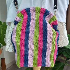 Crochet Raffia Pouch Clutch: Handmade Summer Beach Bag