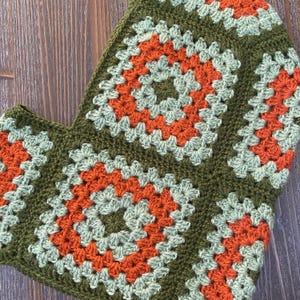 Handmade Crochet Granny Square Balaclava: Knit Wool Ski Mask