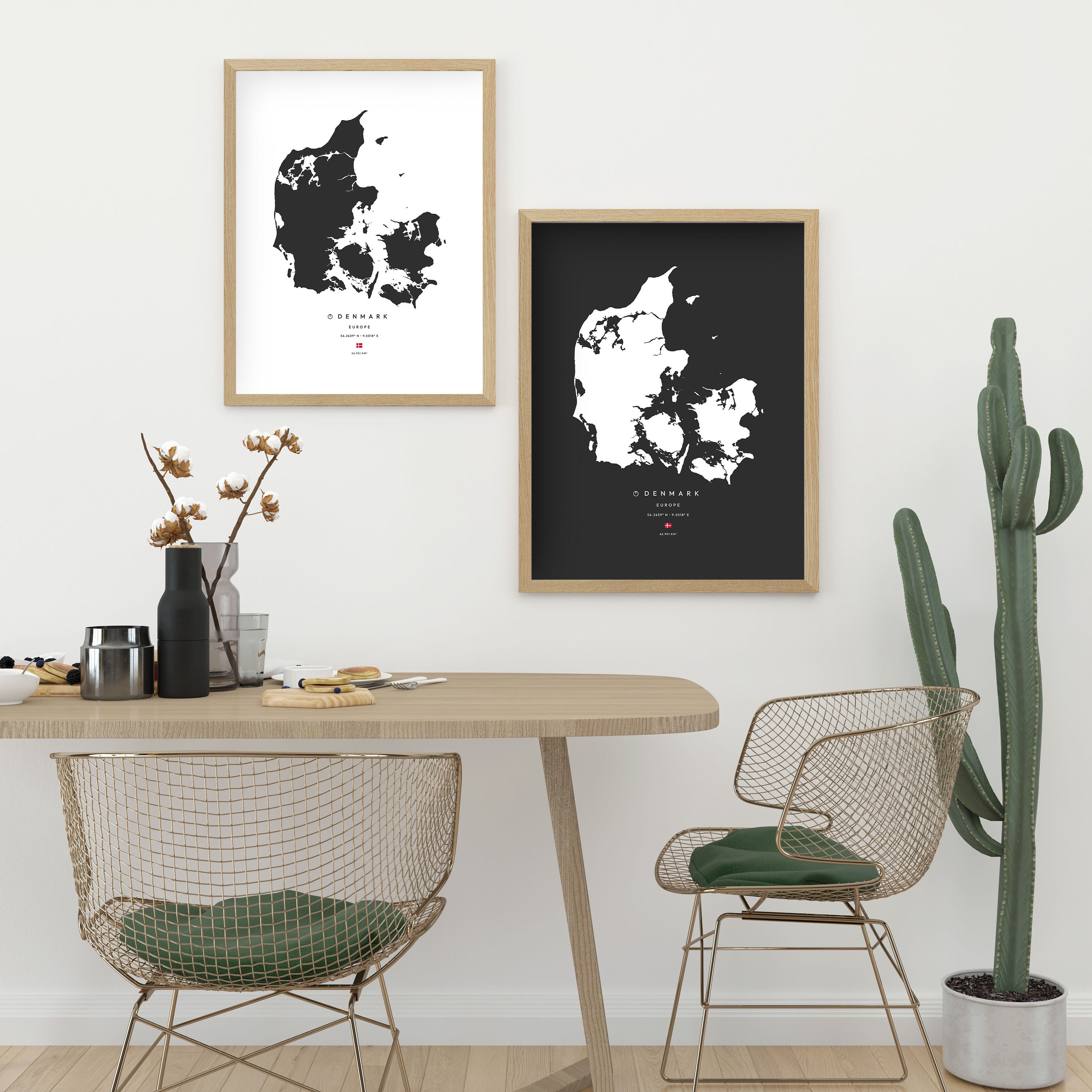 Denmark Map Svg Png Pdf Dxf Eps Denmark Print Denmark Etsy Canada