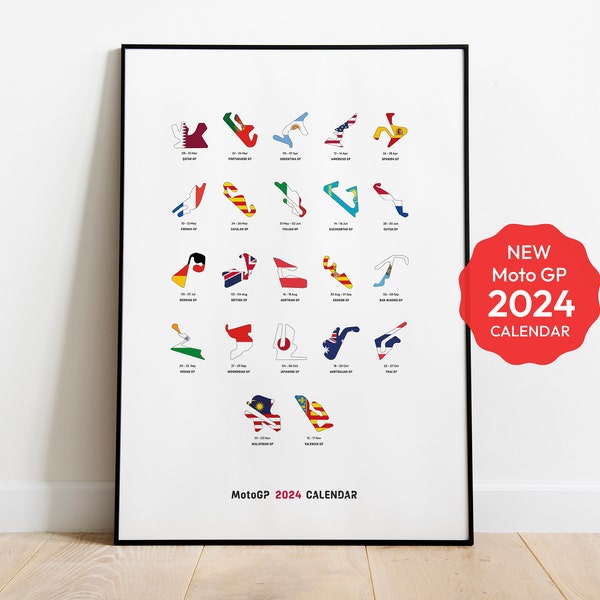 Motorcycle Calendar 2024 Etsy