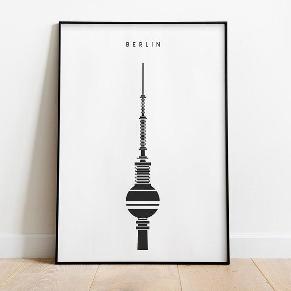 Berliner Fernsehturm Poster | Berliner Fernsehturm | Berlin City Poster | Berlin Gift | Berlin Poster | Berlin Printable