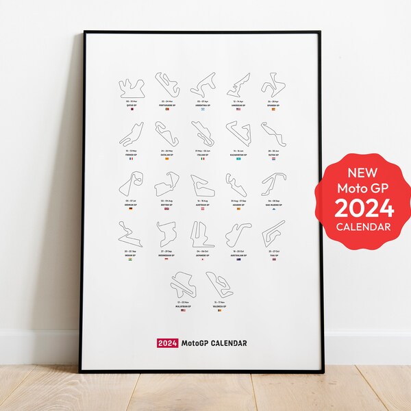 Motorcycle Calendar 2024 Etsy