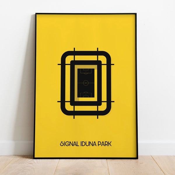 Westfalenstadion Stadium | Westfalenstadion Poster | Signal Iduna Park Poster | Signal Iduna Park Gift | Signal Iduna Park Printable