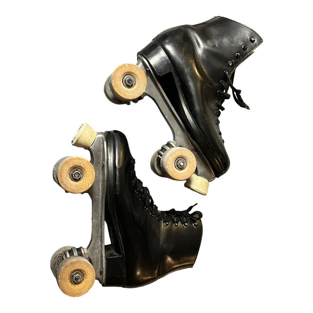 Vintage Canada Marathon Dominion Roller Skates Black Size 8 Women Collectible Etsy