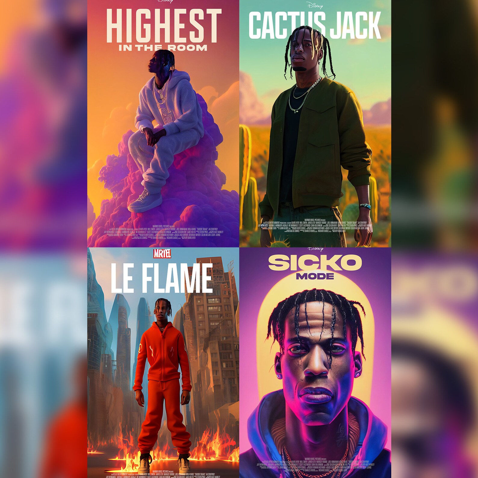Travis Scott Movie Posters High Res Digital Downloads (6 Designs) - Etsy