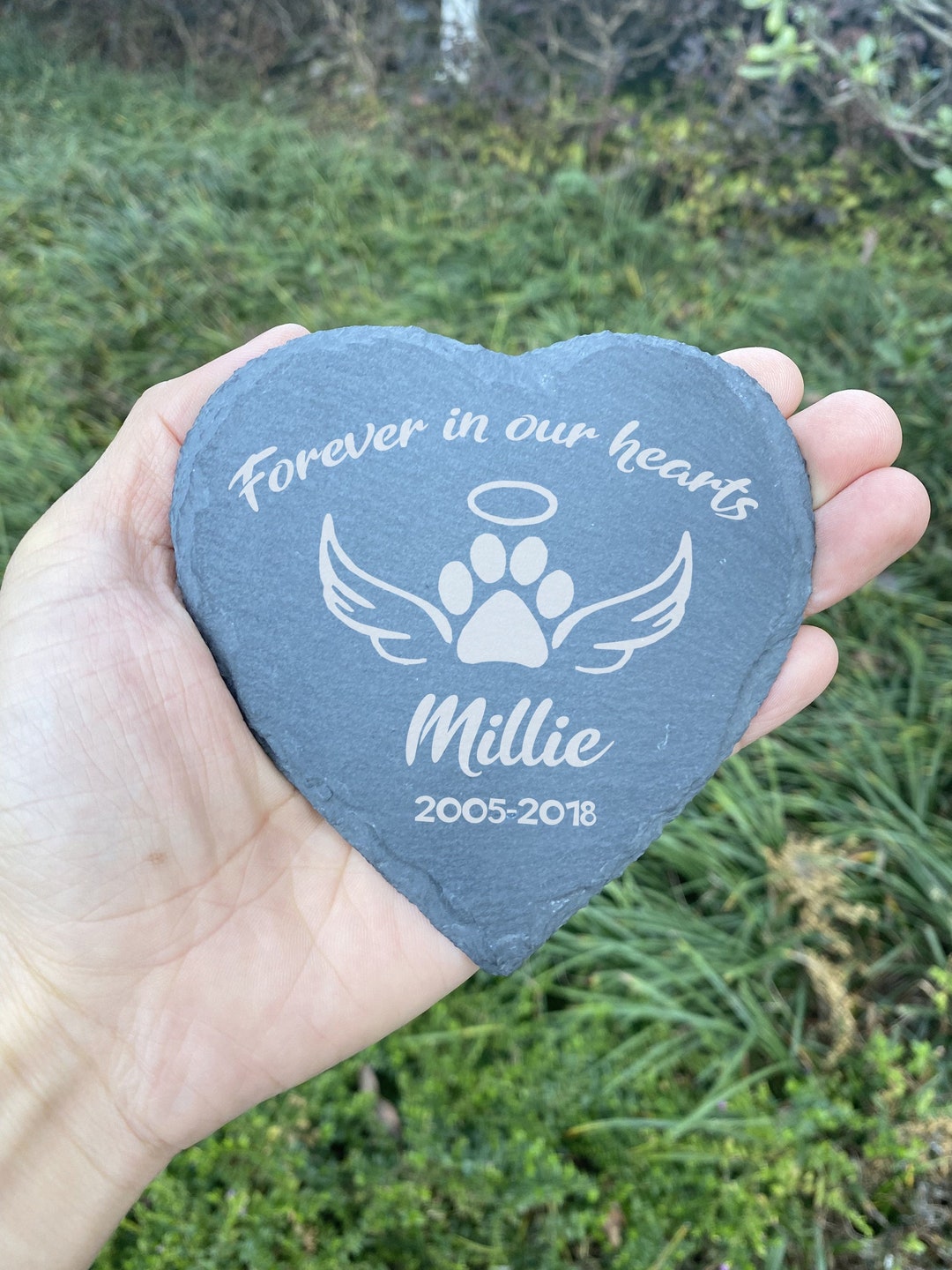 Custom Pet Memorial Stone Personalized Engrave Dog Cat - Etsy
