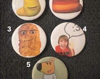 funny meme button pins