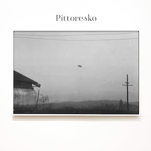 Digital Poster - McMinnville UFO Sighting Photograph, Vintage Flying Saucer Print, Printable UAP Wall Art, Disclosure Art, Alien Gift Decor