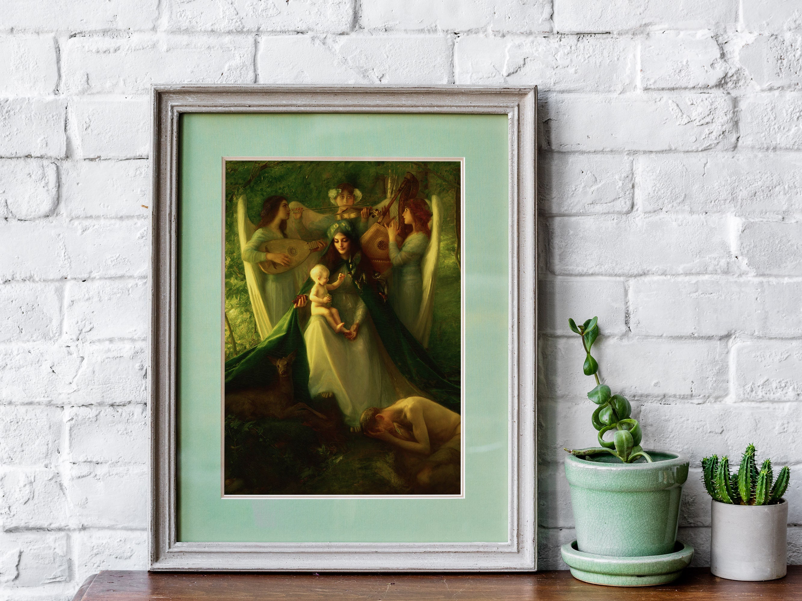 Madonna and Child Print Modern Vintage Christian Wall Art - Etsy
