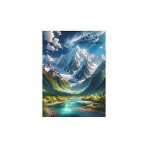 Set di cartoline religiose di montagna con buste incluse, cartoline panoramiche, arte naturalistica, articoli da viaggio, con Dio tutto è possibile