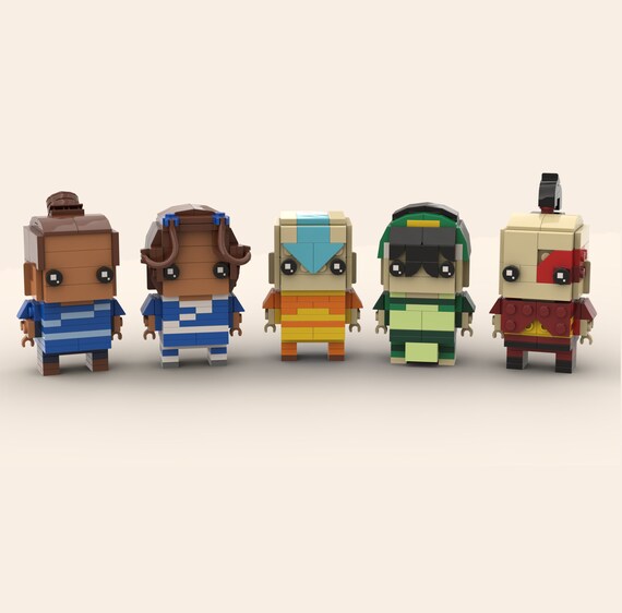 Lego Avatar the Last Airbender Custom Brickheadz Figures: Aang