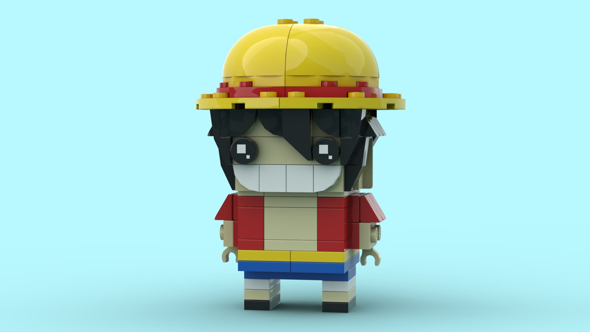 LEGO One Piece Monkey D. Luffy Custom Minifigure by HOBBYB…