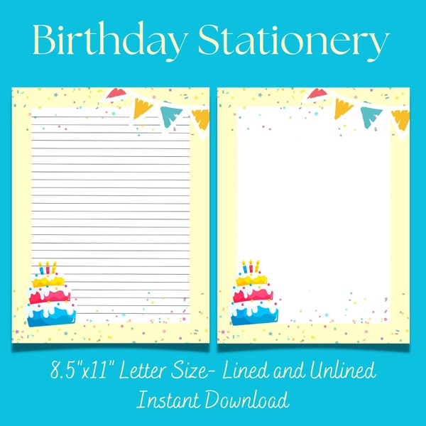 Lined Stationery - Etsy