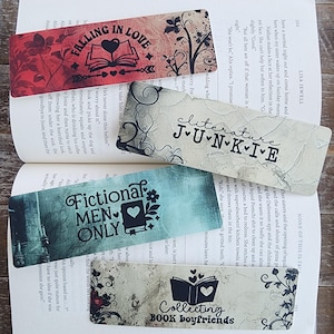 Spicy Book Boyfriends Bookmarks, Smutty Romance Bookmarks, Dark Romance Gift, Spicy Bookmarks, Book Lover Gift, Literary Gifts