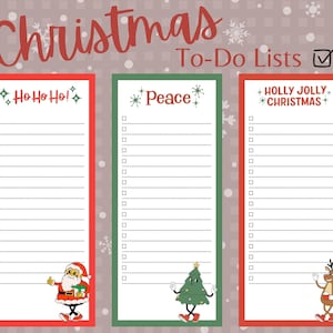 Kersttakenlijsten afdrukbaar, dagelijkse vakantiechecklists, wintertaken, seizoensplanner, vakantiebriefpapier