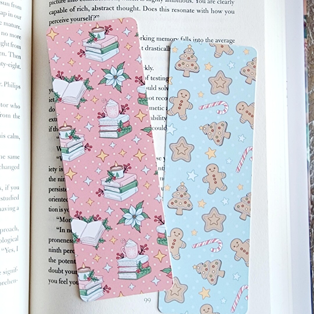 Cozy Christmas Bookmarks Cozy Bookmarks Holiday Bookmarks Holiday