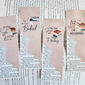 Bookmarks for Women, Cute Bookmarks, Literary Gifts, Book Club Favors, Book Lover Gifts, Bookish Gifts, Funny Bookmarks, Gifts for Readers