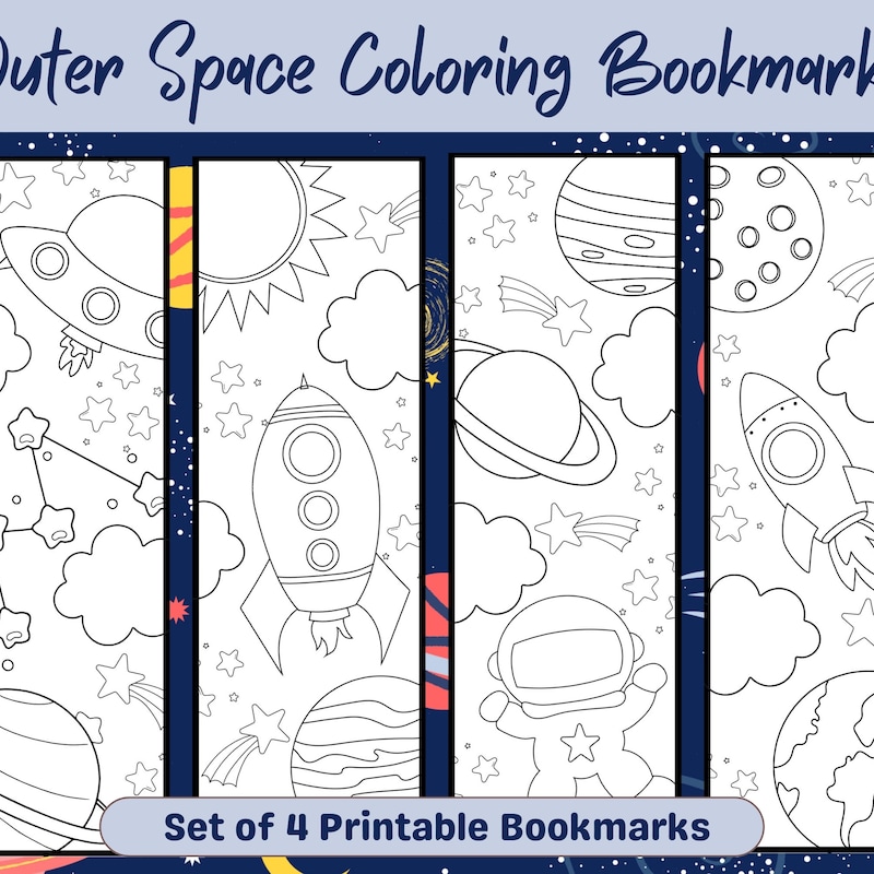 Galaxy Space Bookmark - Etsy