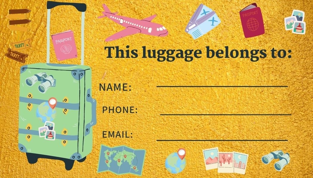 Grouping Of 5 Supreme Luggage Tags