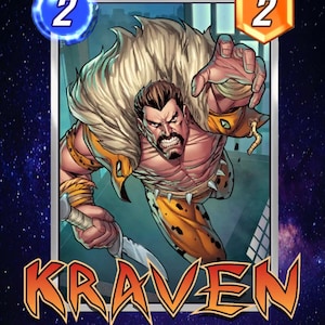 Marvel Snap Cards Física Kraven Videogame