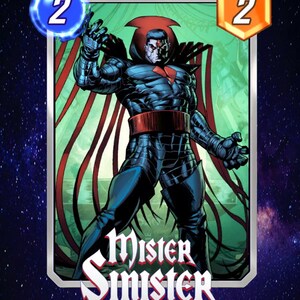 Marvel Snap Cards Physical Mr Sinister Videojuego