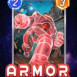 Marvel Snap Cards Armadura Física Videojuego